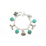 Turquoise Charm Bracelet Turquoise Charm Bracelet